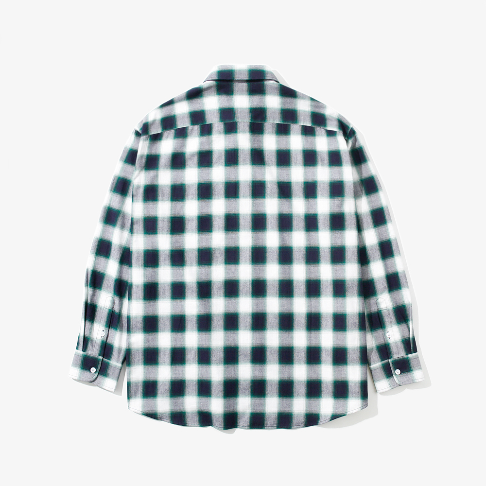 4C CHECK L/S SHIRTS GREEN