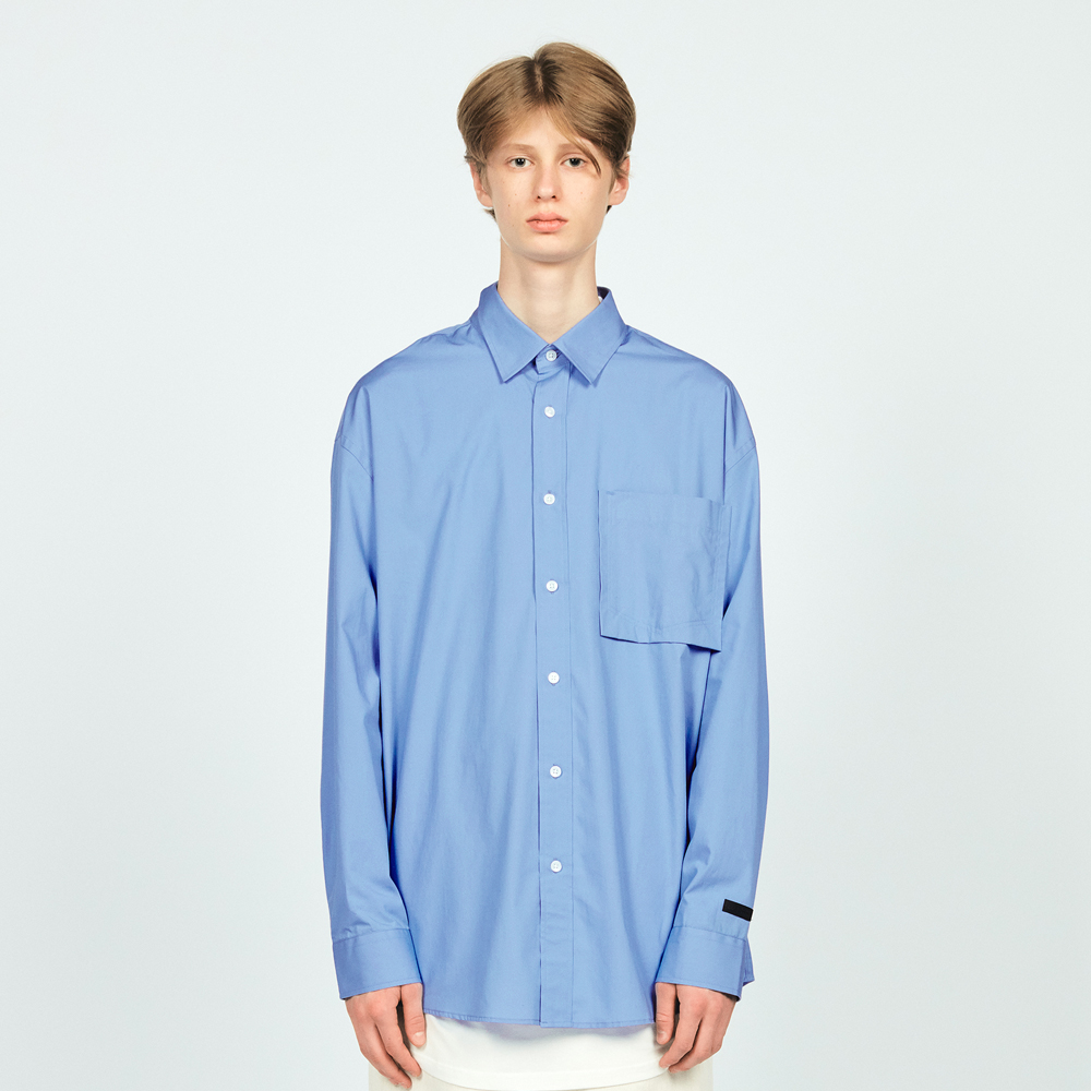 COTTON L/S POCKET SHIRTS LIGHT