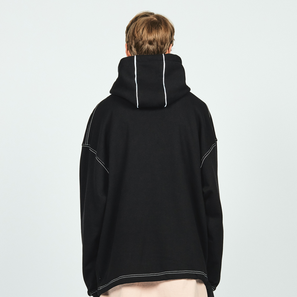 CTRS ST PIPING OVER HOODIE BLA