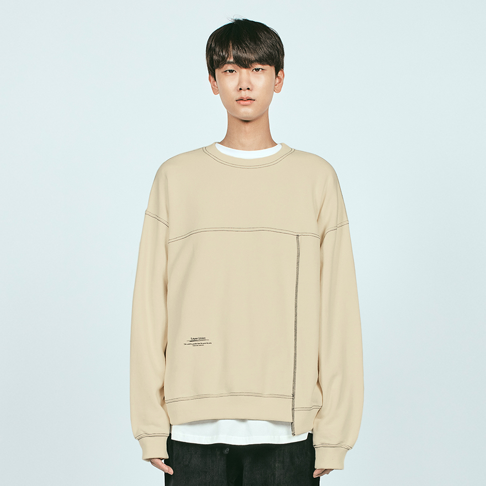 CTRS ST OVER SWEATSHIRT FL BEI