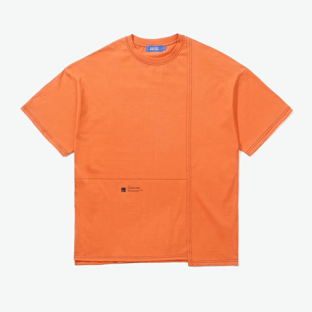 T CUT CTRS ST OVER S/S TEE ORA