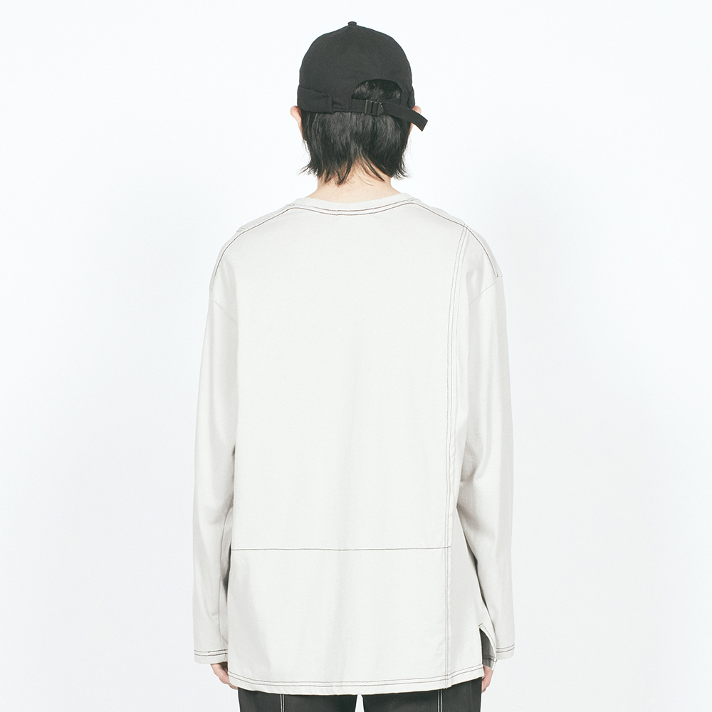 CTRS ST LABEL OVER L/S TEE LIG