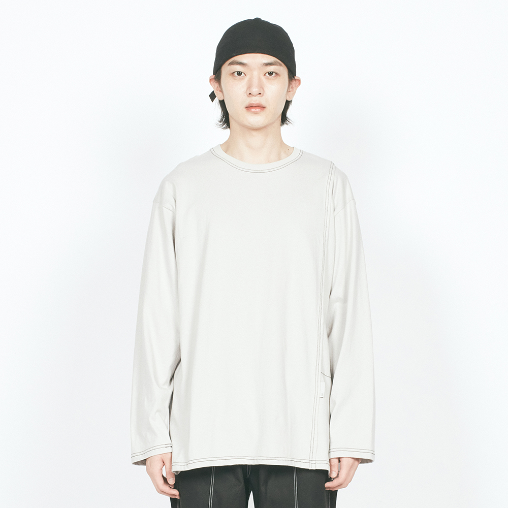 CTRS ST LABEL OVER L/S TEE LIG