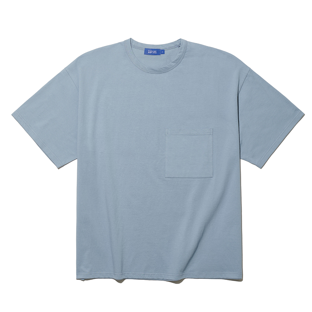 HEAVY COTTON OVER POCKET S/S T