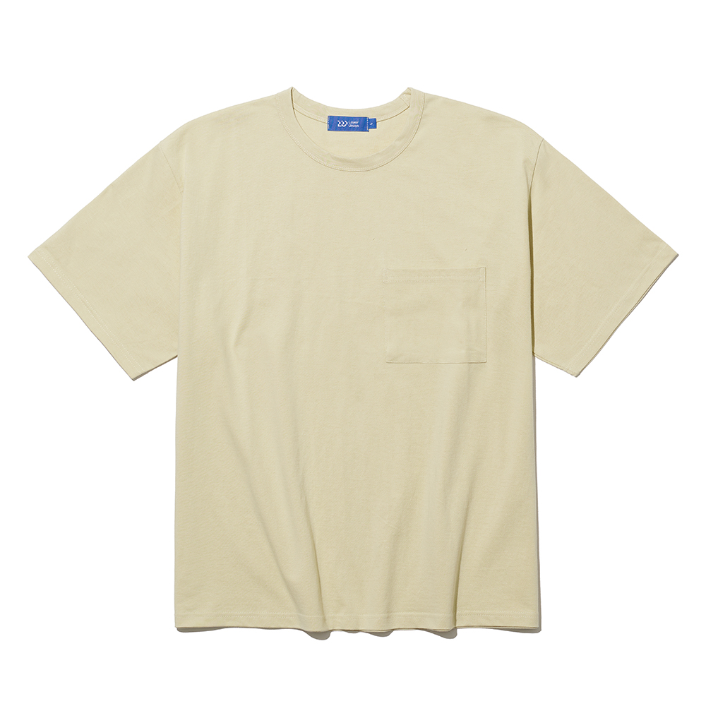 HEAVY COTTON OVER POCKET S/S T