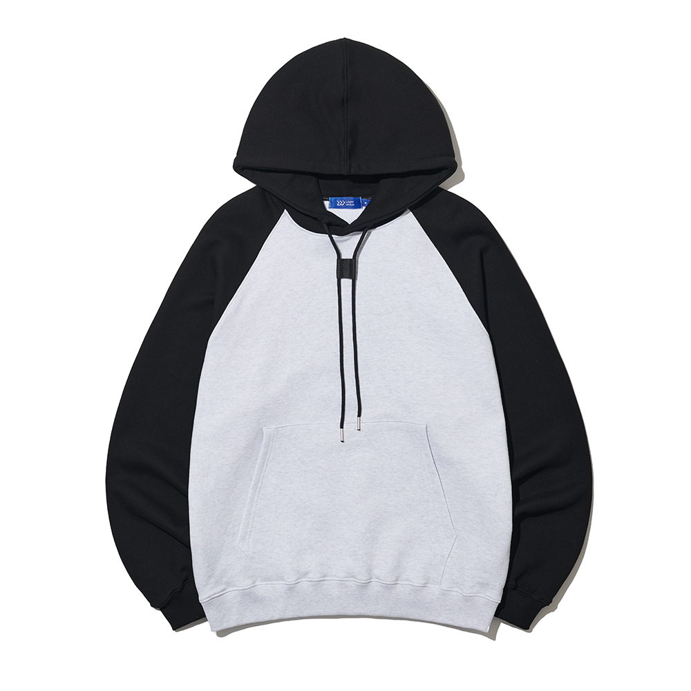 HEAVY COTTON RAGLAN HOODIE BLA