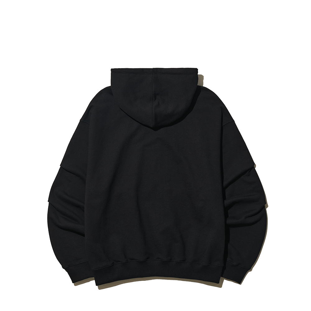 HEAVY COTTON RIVET ZIP-UP HOOD