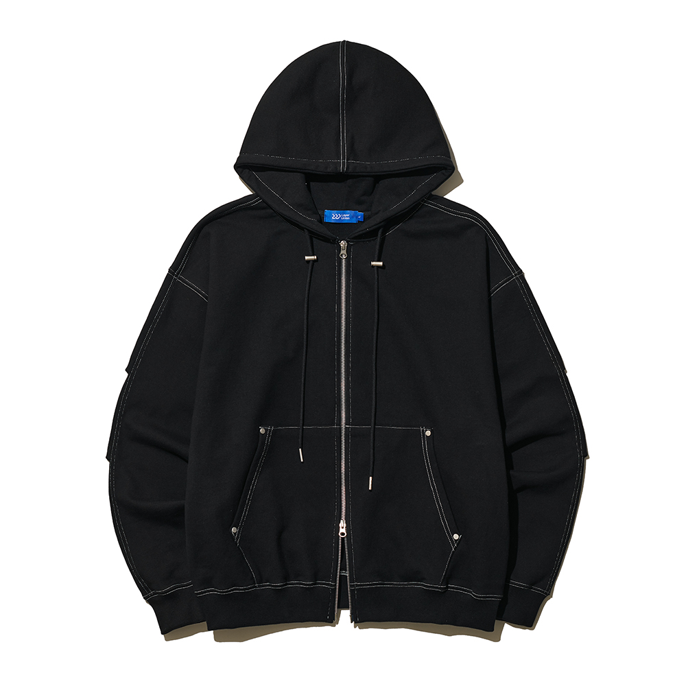 ST HEAVY COTTON RIVET ZIP-UP H