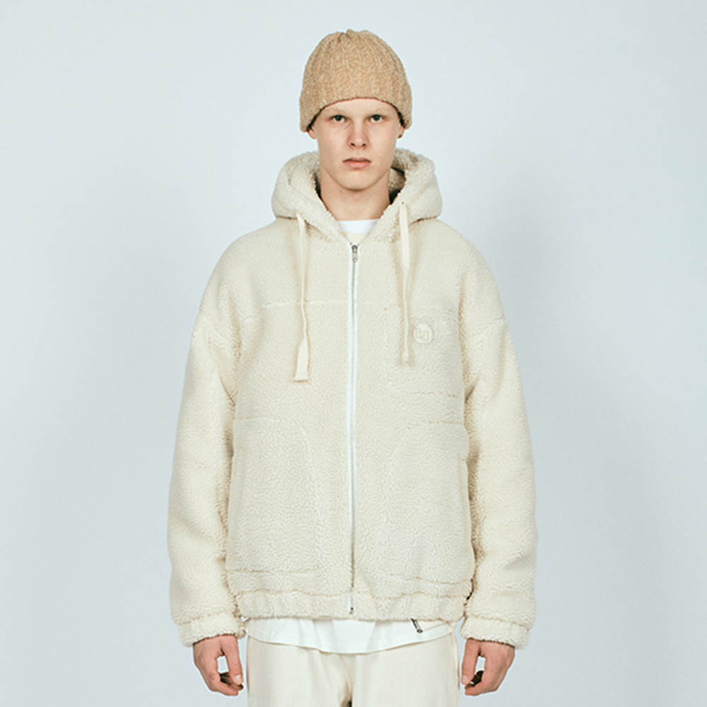 SHERPA HOODED JACKET QL IVORY