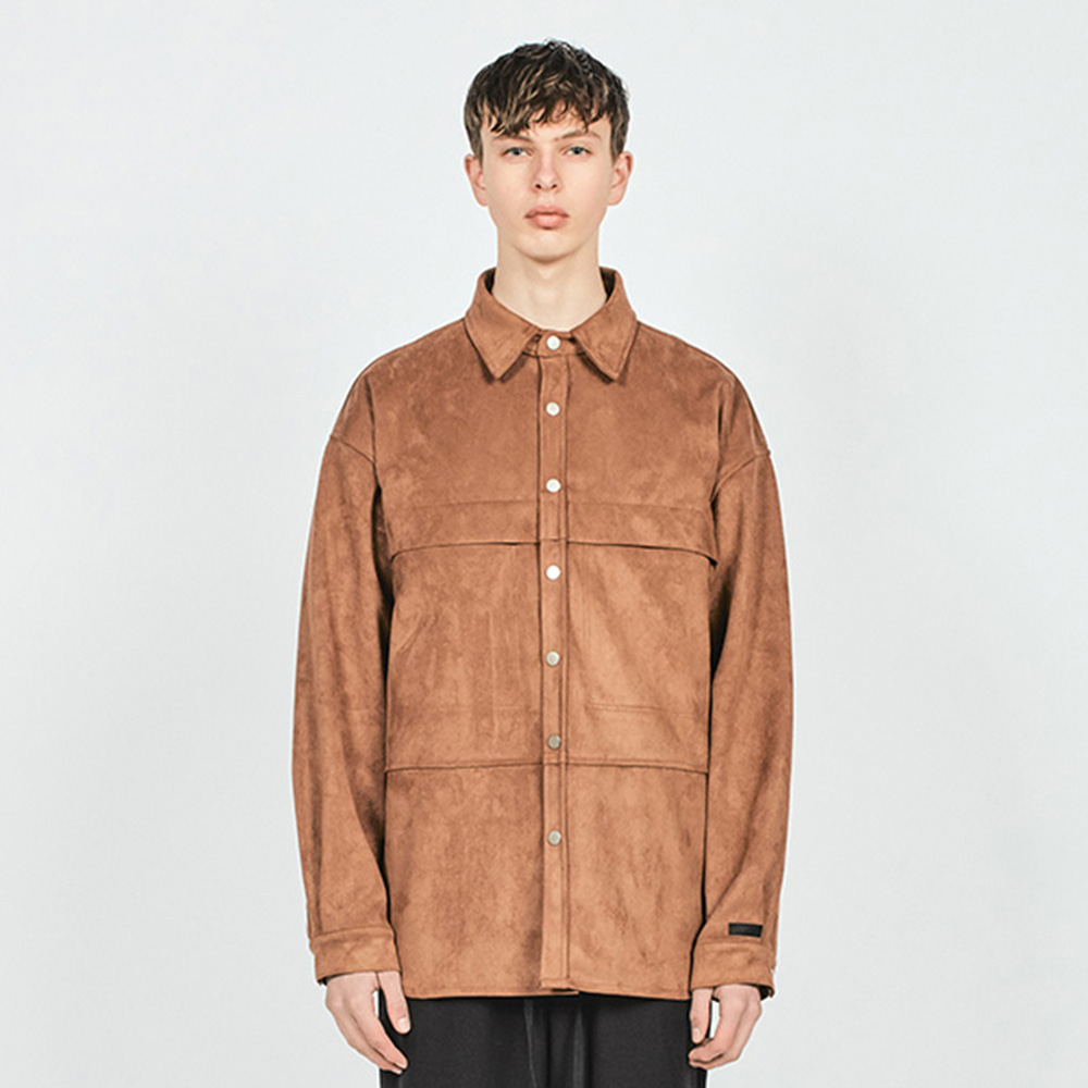 SNAP POCKET SUEDE OVER SHIRTS