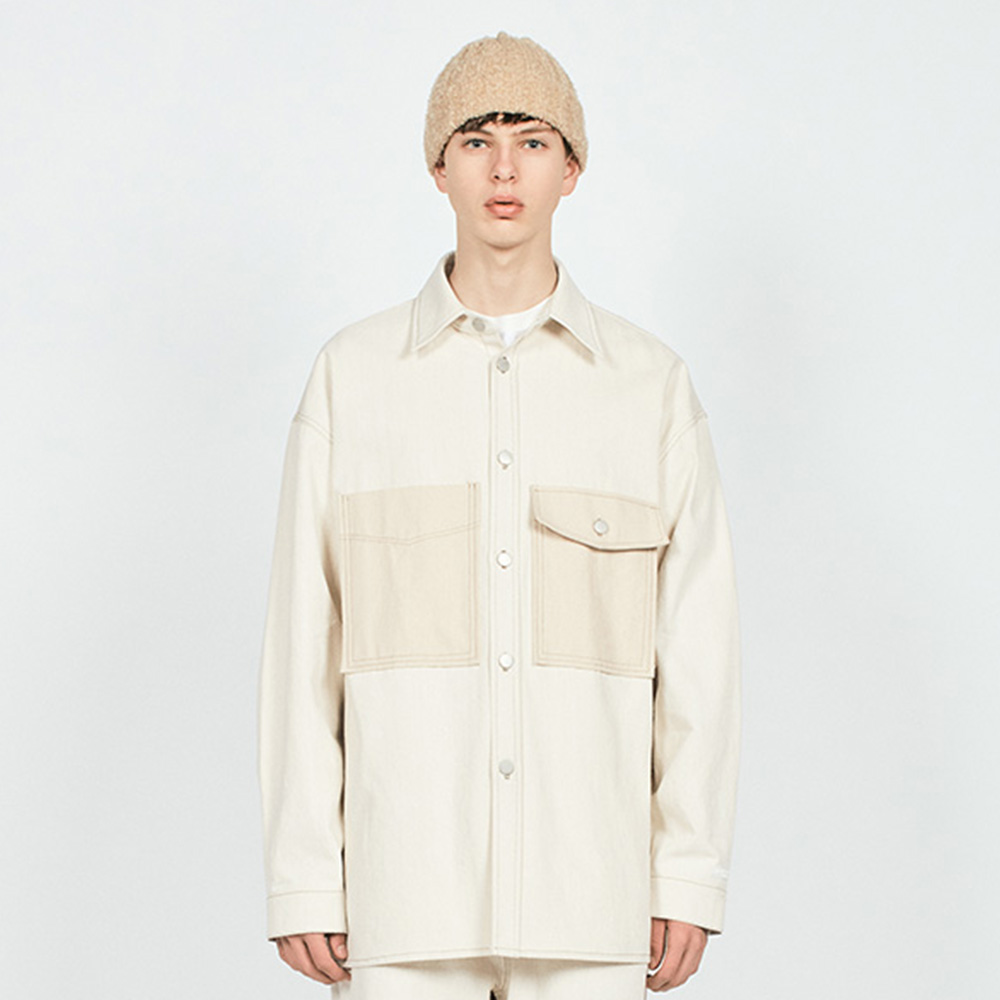 ST POCKET DENIM OVER SHIRTS IV