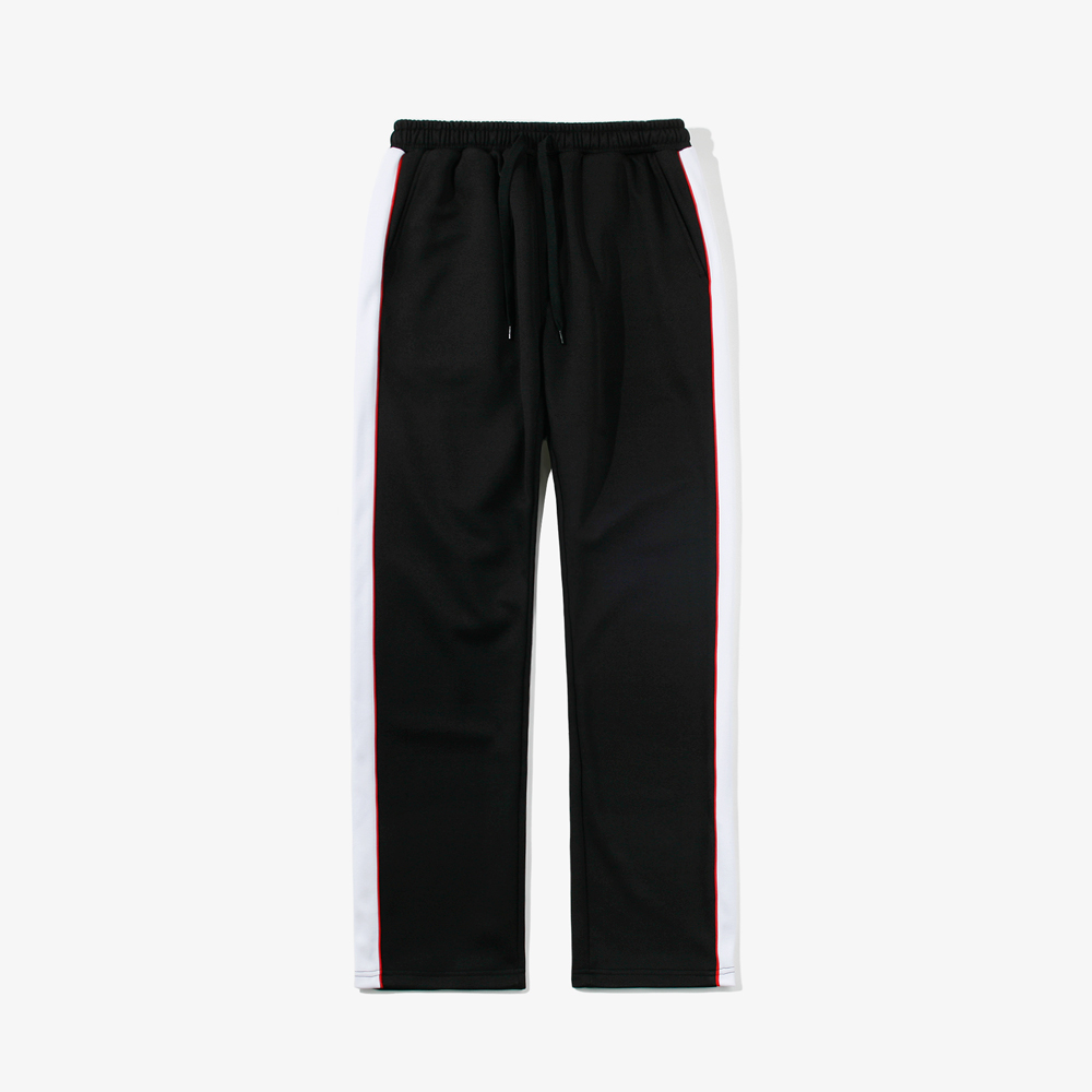 PIPING LINE BAND PANTS BLACK