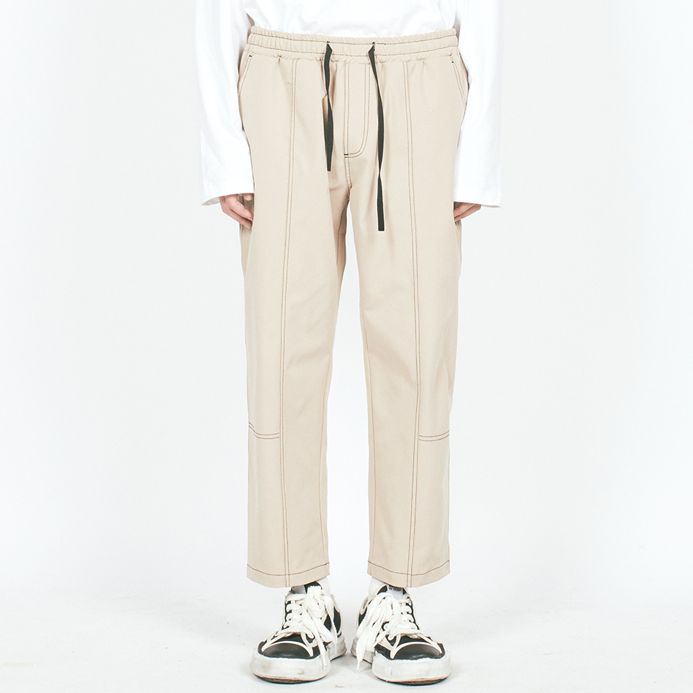 V CUT CTRS ST CROPPED  PANTS L