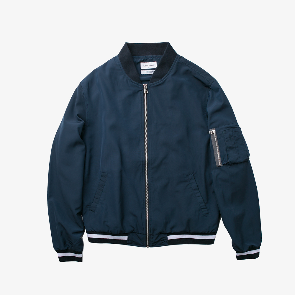 LIGHT MA-1 JACKET NAVY