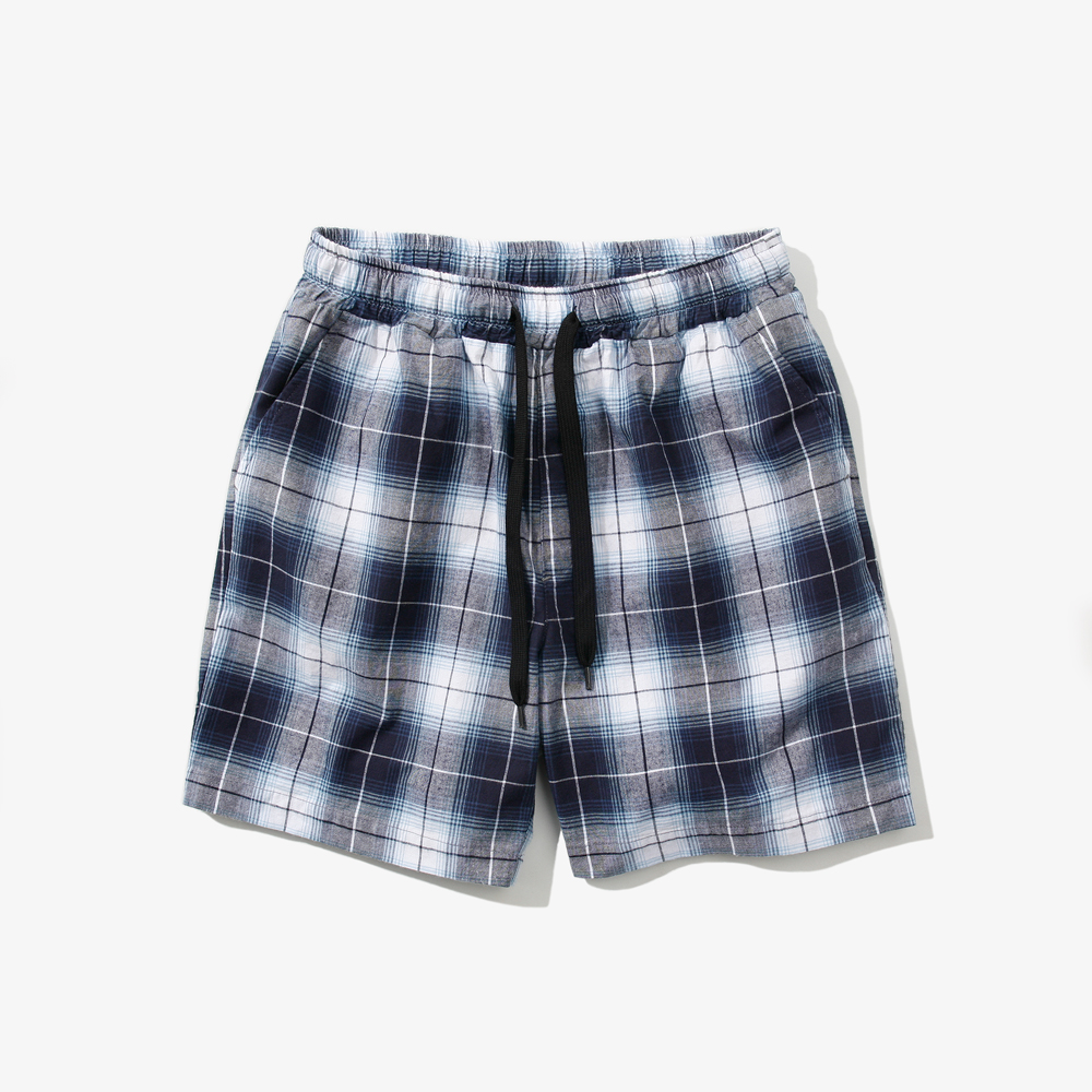 GR CHECK BAND SHORTS NAVY