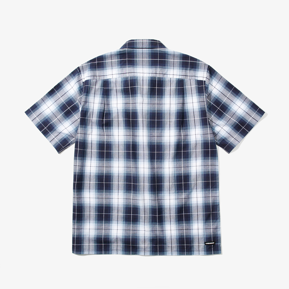 GR CHECK OC S/S SHIRTS NAVY