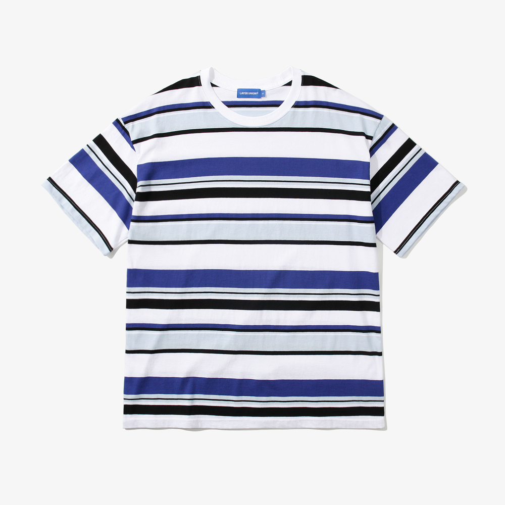 4C STRIPE S/S TEE BLUE