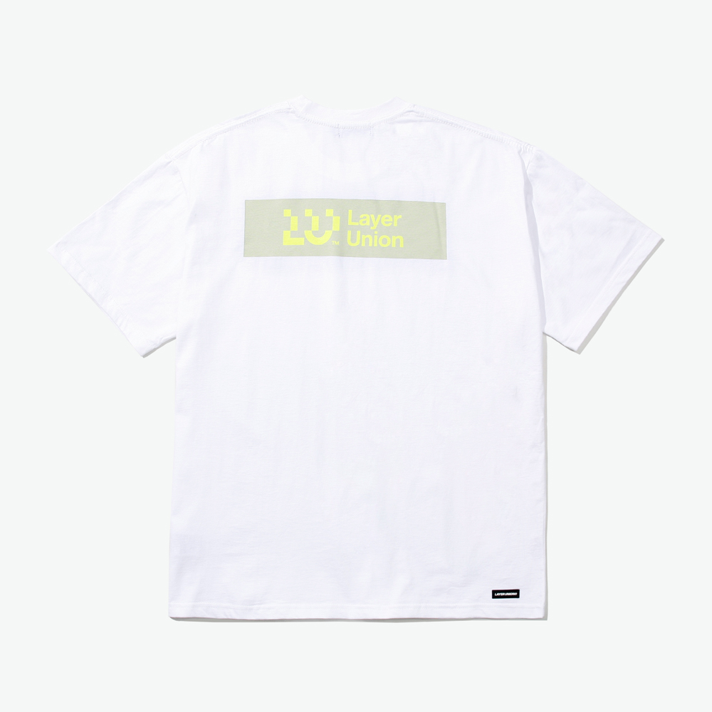 LSA BOX LOGO S/S TEE WHITE