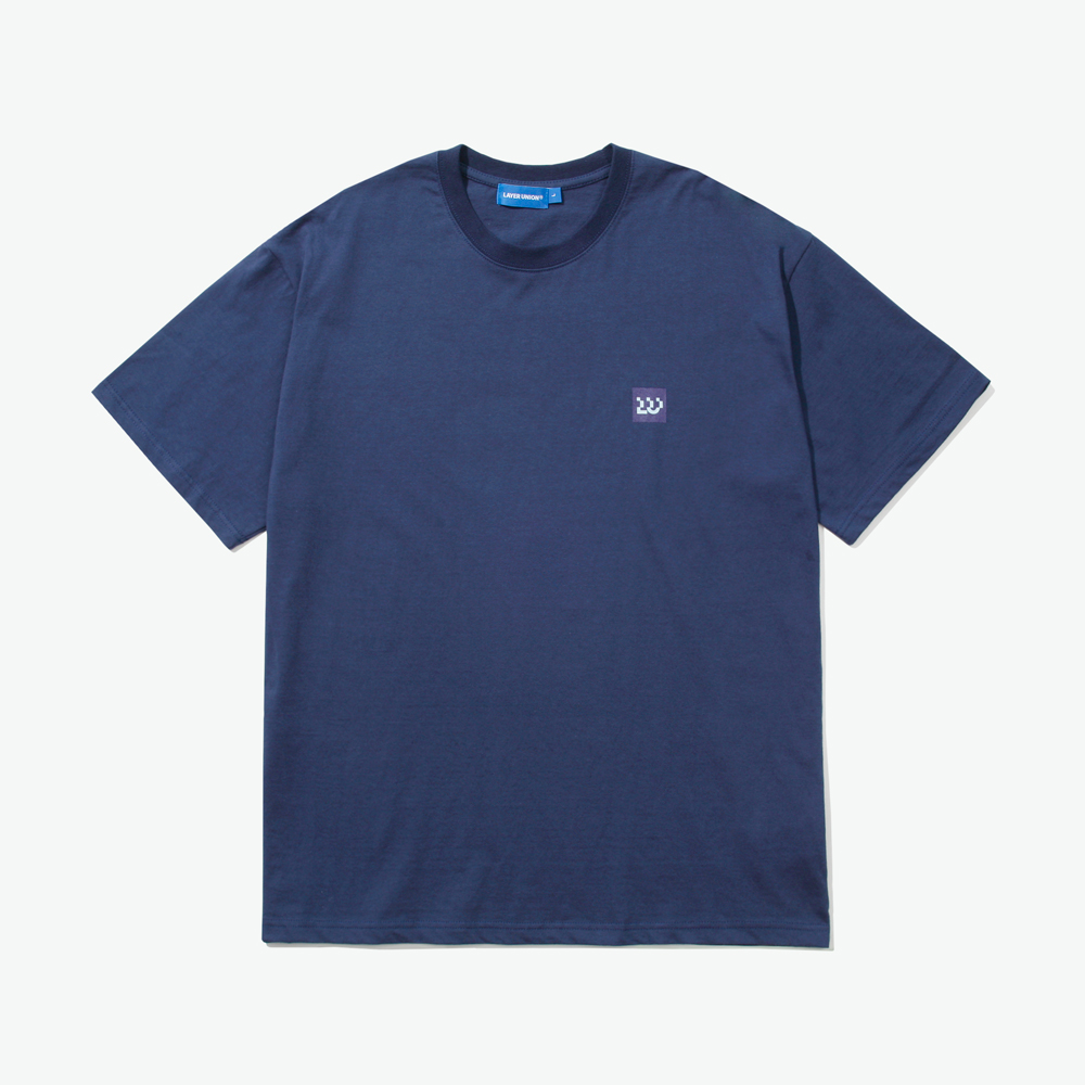 LSA BOX LOGO S/S TEE NAVY