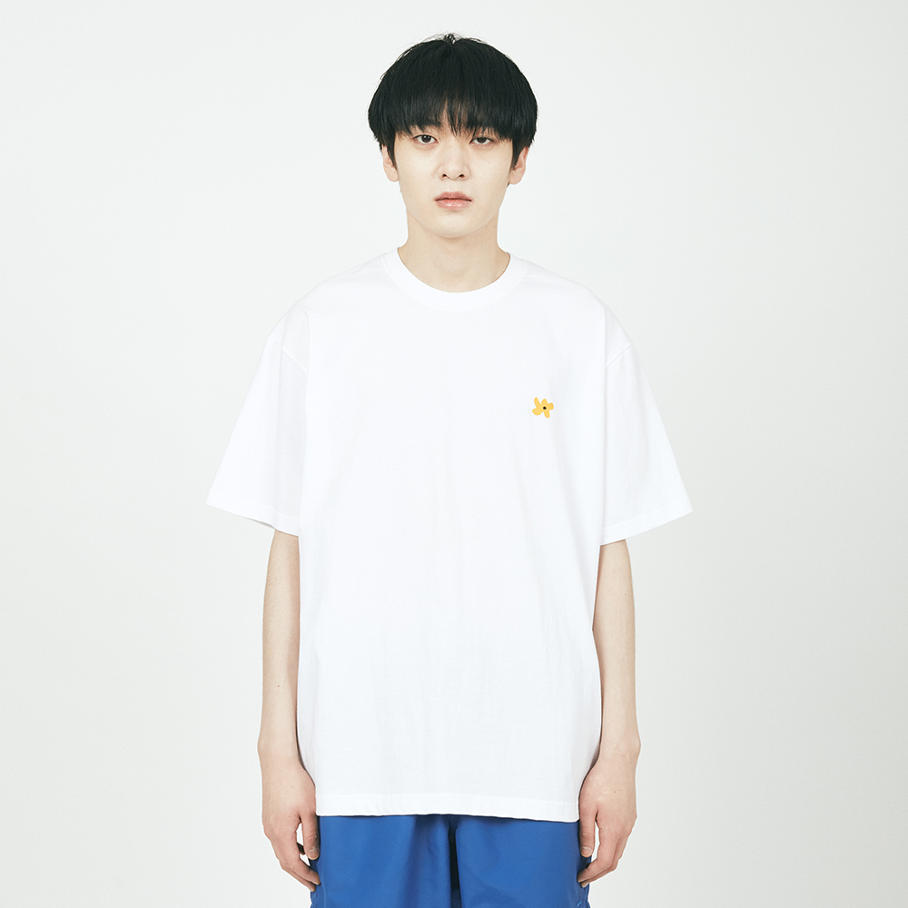 FLOWER LOGO S/S TEE WHITE