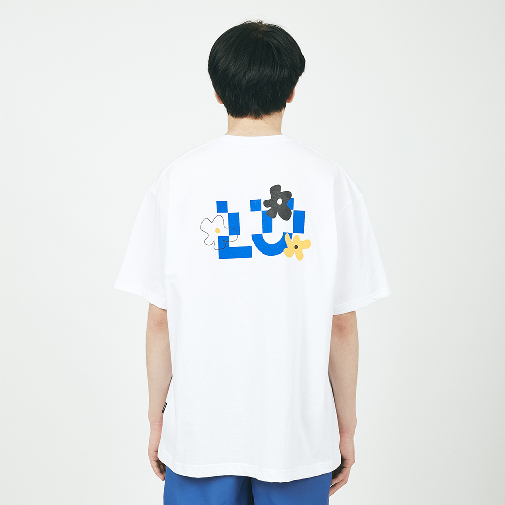 FLOWER LOGO S/S TEE WHITE